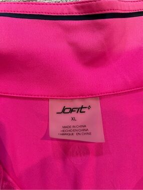 Jofit Bright Pink Tank Top with Black Trim